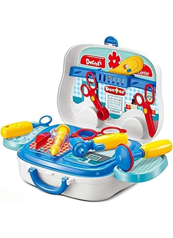 XIONG CHENG Kids Pretend Play Doctor Set with Medical Kit | Nurse Carry Case on Wheels | Fun & Educational Toy for Boys & Girls  - Image 1