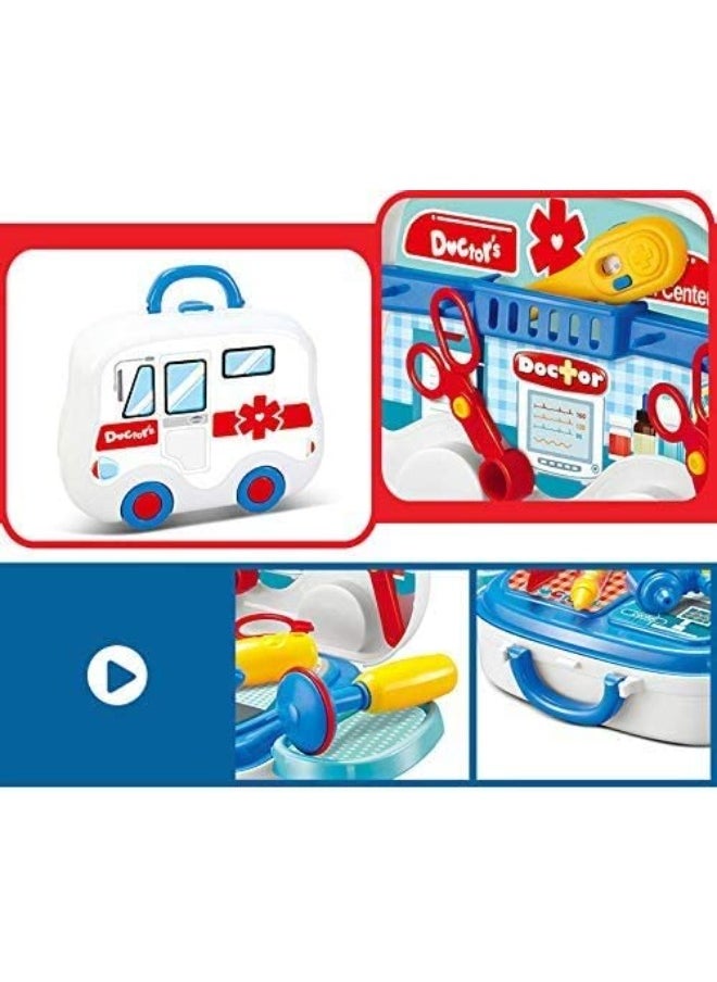 XIONG CHENG Kids Pretend Play Doctor Set with Medical Kit | Nurse Carry Case on Wheels | Fun & Educational Toy for Boys & Girls  - Image 3