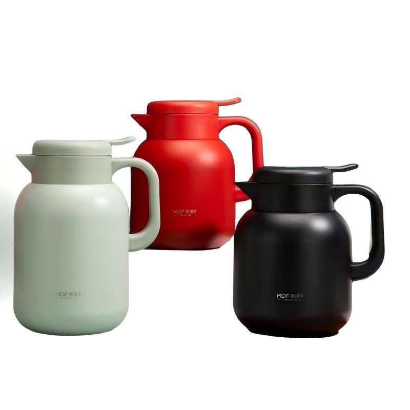 9067 Vacuum Coffee Pot 2000ml, 304 Stainless Steel Inner Liner, Long-Lasting Heat Retention, Silicone Non-slip Base, Smooth Pouring, Random Color - Image 4