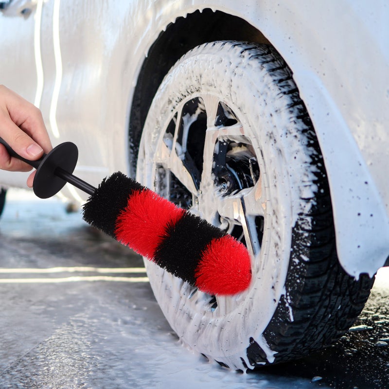 Rim Cleaning Brushes for Tires, Efficient Car Wash Tool with Flexible Head - Image 4