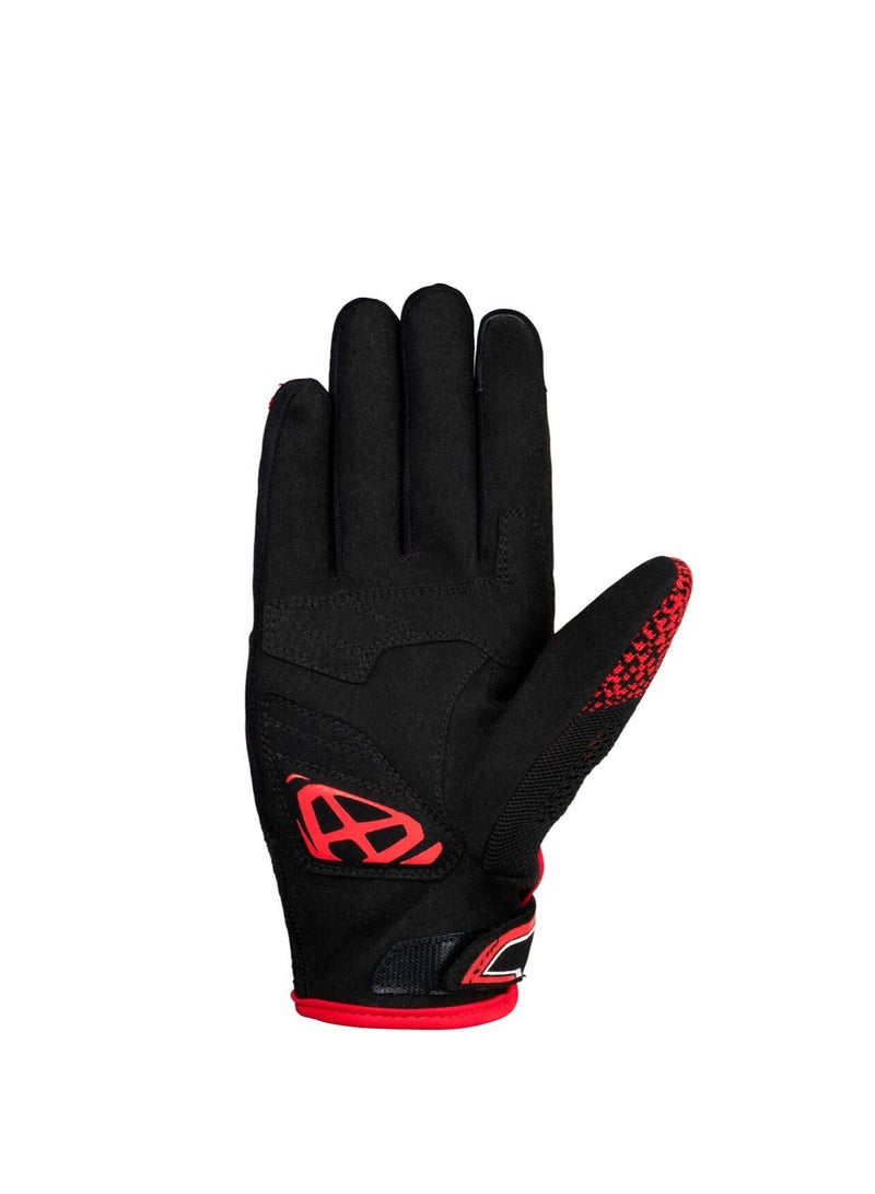 ixon Ixon Ixflow Knit Motorcycle Gloves Black / Red  - Image 2