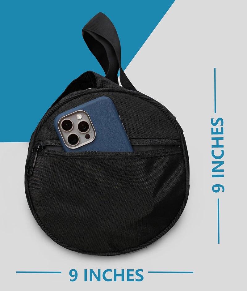 SFANE Gym Bags for Men with Separate Shoe Compartment Sports Gym Bag for Women Duffle Bags for Gym, Duffel Bags Sports Bag - Black - Image 4