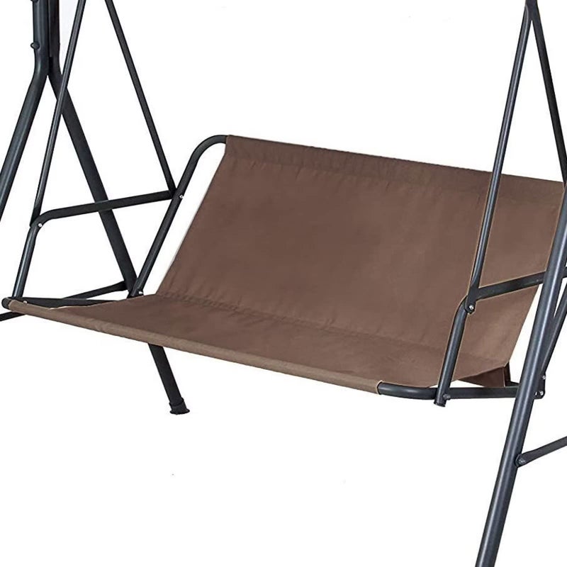 Typutomi Swing Seat Cover - 600D Thickened Oxford Waterproof Chair Bench Replacement for 2/3 Seat Patio Garden Swing (Coffee, S - 45.3x18.9x18.9in) - Image 1