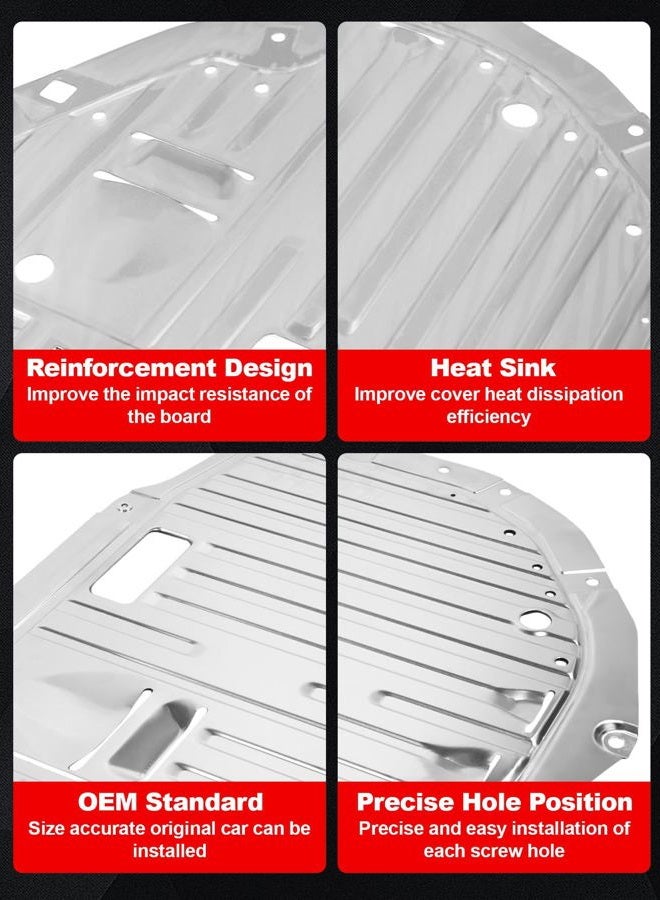 Xongjojo Engine Splash Shield Guard Compatible with CRV 2017-2020, Under Engine Cover Lid Replace #74112TLAA01, 74112-TLA-A01 - Image 4