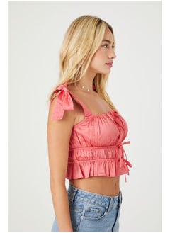 FOREVER 21 Tie-Strap Bow Crop Top  - Image 2