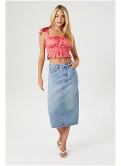 FOREVER 21 Tie-Strap Bow Crop Top  - Image 4