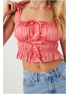 FOREVER 21 Tie-Strap Bow Crop Top  - Image 5