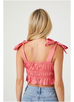 FOREVER 21 Tie-Strap Bow Crop Top  - Image 3