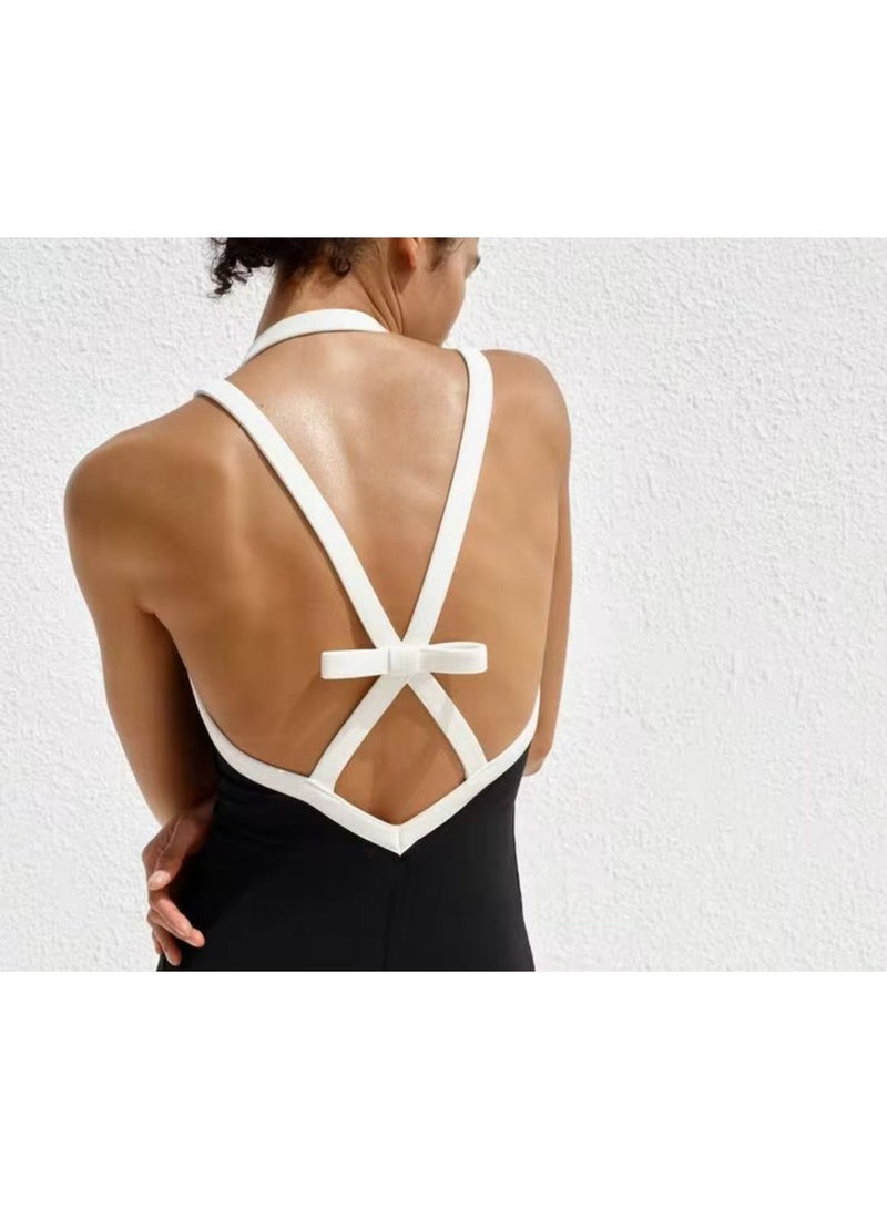 Women’s Maxi Dress with Contrast Strap Detail - Image 4