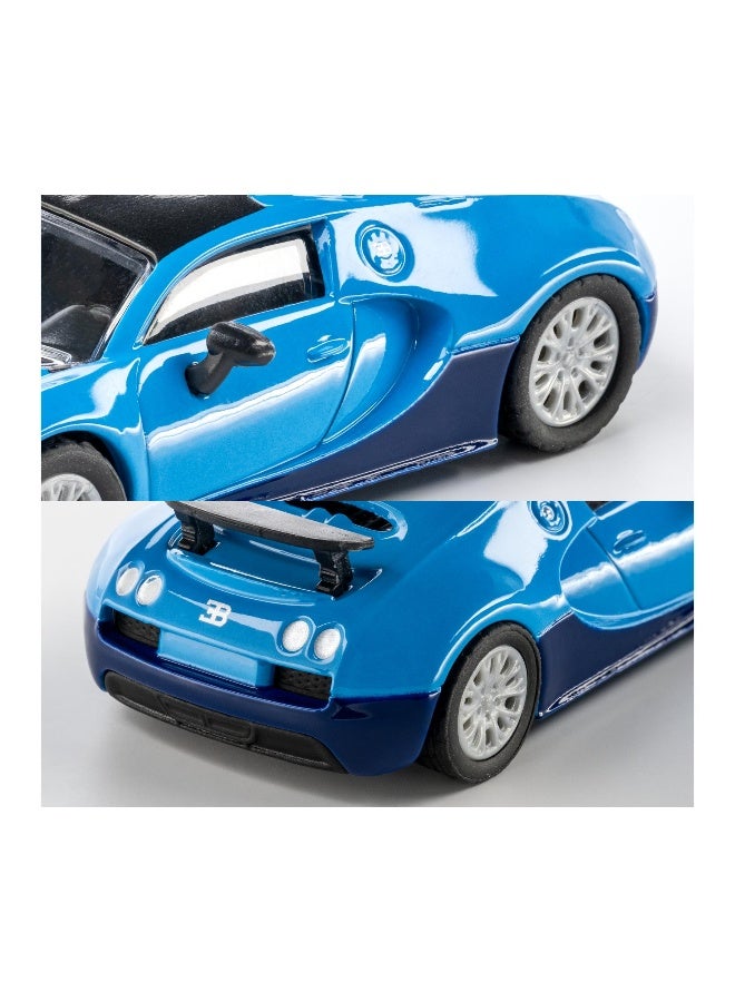 Majorette Metal Collection Series 2005 Bugatti Veyron Die-cast Car (1:64, Blue) - Image 4