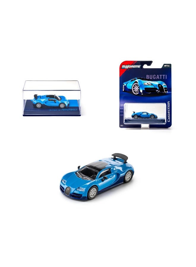 Majorette Metal Collection Series 2005 Bugatti Veyron Die-cast Car (1:64, Blue) - Image 1