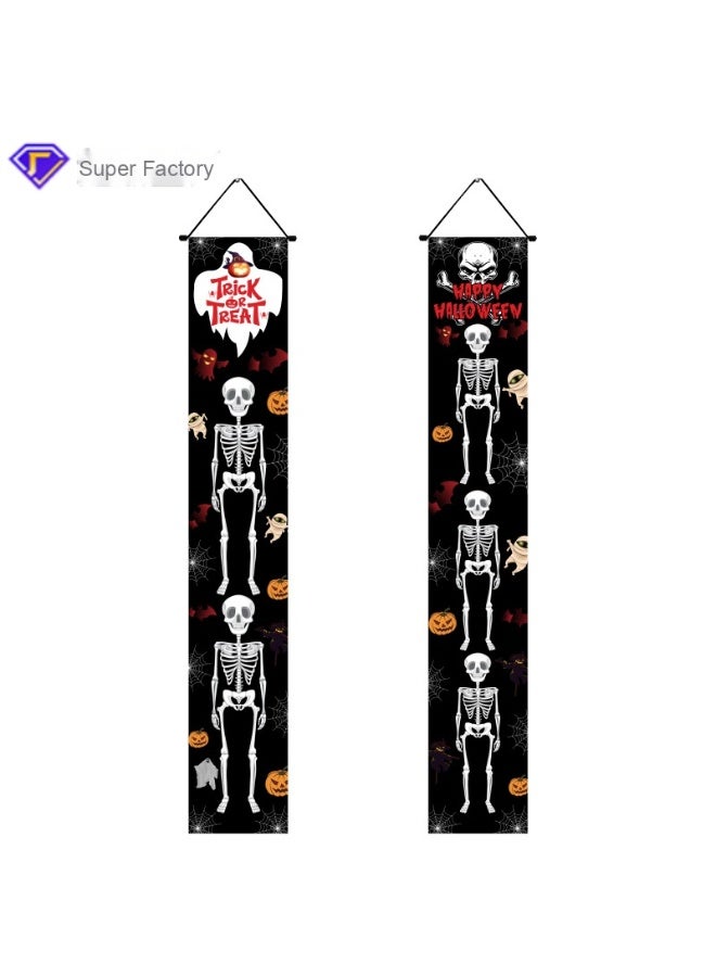 NIBEMINENT Day of the Dead Couple Skeleton Wall Hangings - Halloween Decorations