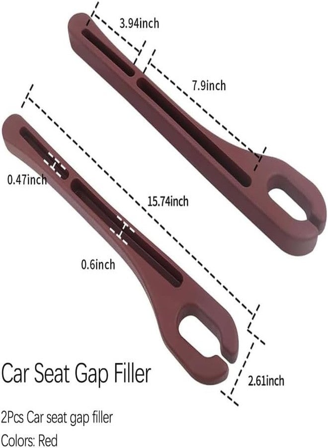 LOVMOTO Universal Car Gap Filler Organiser Car Seat Gap Filler, Car Seat Gap Organiser, PU Leather Car Accessories, Car Seat Console Side Pockets for Storage Comfortable With E-on - Image 5