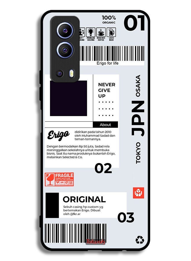 Tolwak Vivo iQOO Z3 5G Protective Case Cover Japan Sticker - Image 2