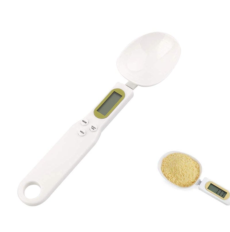 HBD Electronic Digital Kitchen Spoon Scale Food Weighing Scale 500g01g11lb with LCD Display Detachable Scoop and Tare Function for Measuring Cooking Ingredients Coffee Flour Spices Sugar 1 Pc - Image 5