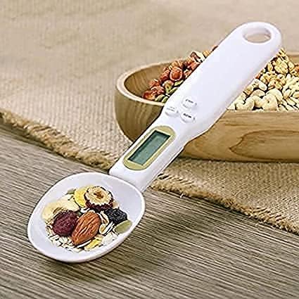 HBD Electronic Digital Kitchen Spoon Scale Food Weighing Scale 500g01g11lb with LCD Display Detachable Scoop and Tare Function for Measuring Cooking Ingredients Coffee Flour Spices Sugar 1 Pc - Image 2
