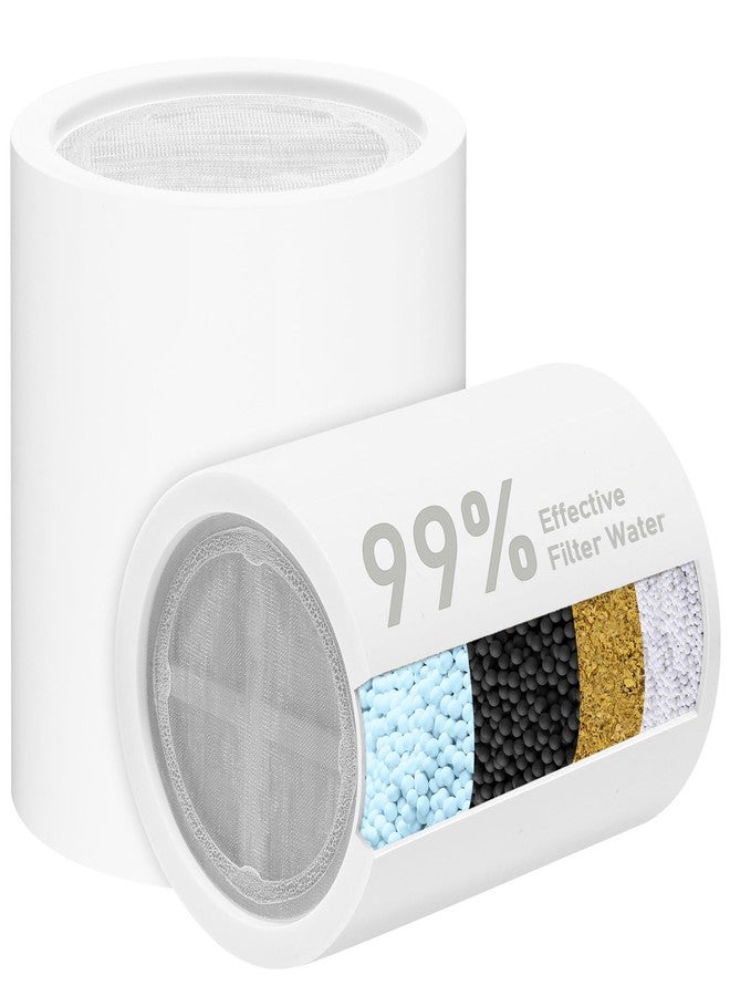 BBLIFE 2 Pack Shower Filter Replacement Cartridge, 99% Removal Chlorine, Heavy Metals, etc, Universal High Performance Efficient Replacement Cartridges, Perfectly Fit for our BPSF Shower Filter - Image 1