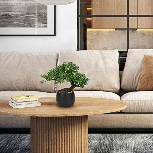 Briful Artificial Bonsai Tree Juniper Faux Plants Indoor Fake Plants Decor with Ceramic Pots for Home Table Office Desk Bathroom Shelf Bedroom Living Room Farmhouse Decorations - Image 4