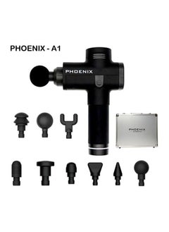 Phoenix Professional Phoenix Massager Gun, Phoenix A1 Massager , Battery Operated, with Modern Metal Case  - Image 1