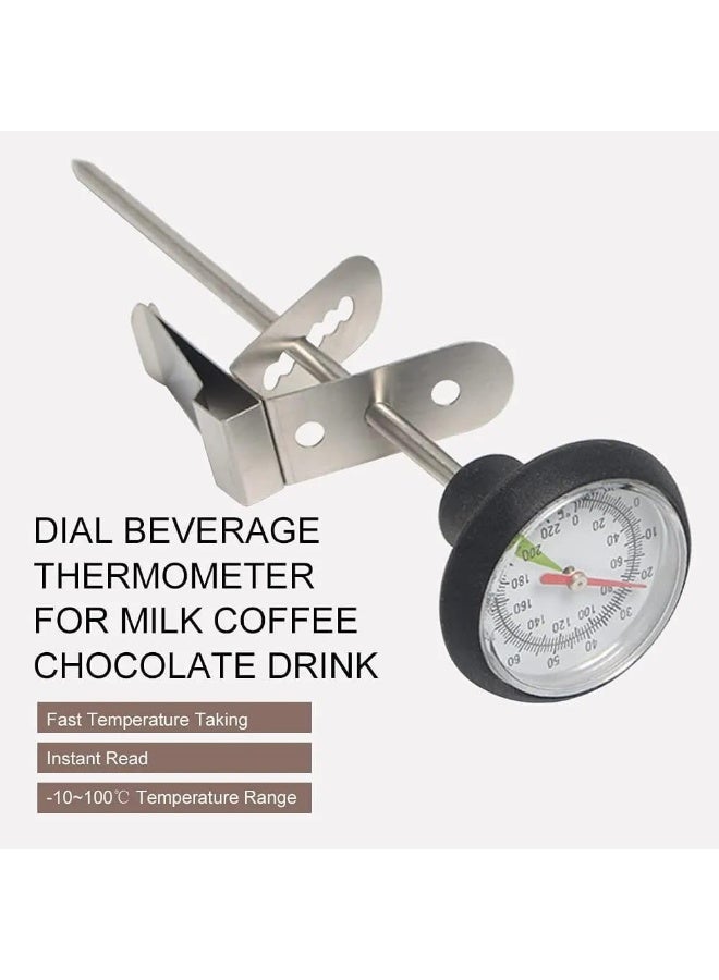 Stainless Steel Coffee Thermometer 0~100℃ — Precise Temperature Probe for Coffee Pots, Milk Frothers, and Hot Drinks, Ideal for Kitchens, Cafés, and Barista Use - Image 3
