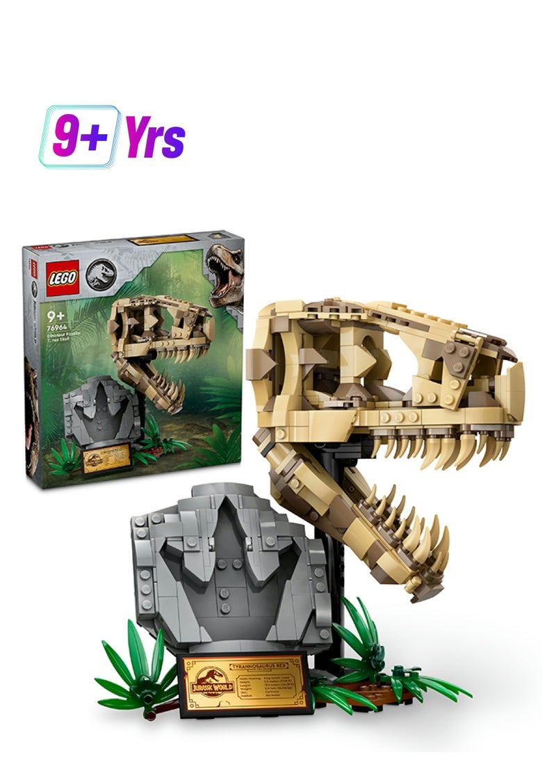 LEGO LEGO Jurassic World 76964 Dinosaur Fossils: T-Rex Skull, Toy for Boys Girls Hobbyists, Educational Skeleton Model Kit with Bones for Kids, Gifts for Boys and Girls  - Image 1
