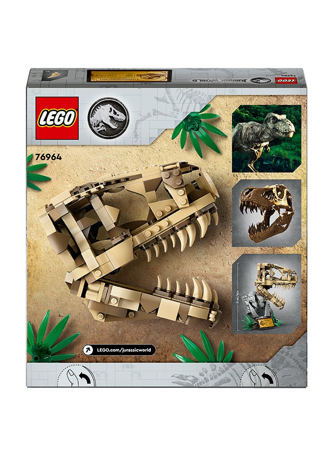 LEGO - LEGO Jurassic World 76964 Dinosaur Fossils: T-Rex Skull, Toy for Boys Girls Hobbyists, Educational Skeleton Model Kit with Bones for Kids, Gifts for Boys and Girls - Image 1