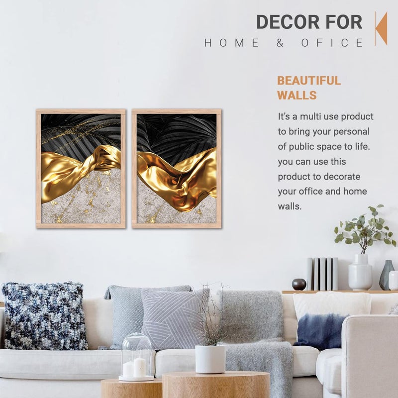 kotart Paintings Modern Art Wall Decor Framed Paintings for Bedroom Living Room Framed Wall PostersPaintings with Frame Paintings for Wall Decoration New071 11x14 inch Set of 3 - Image 5