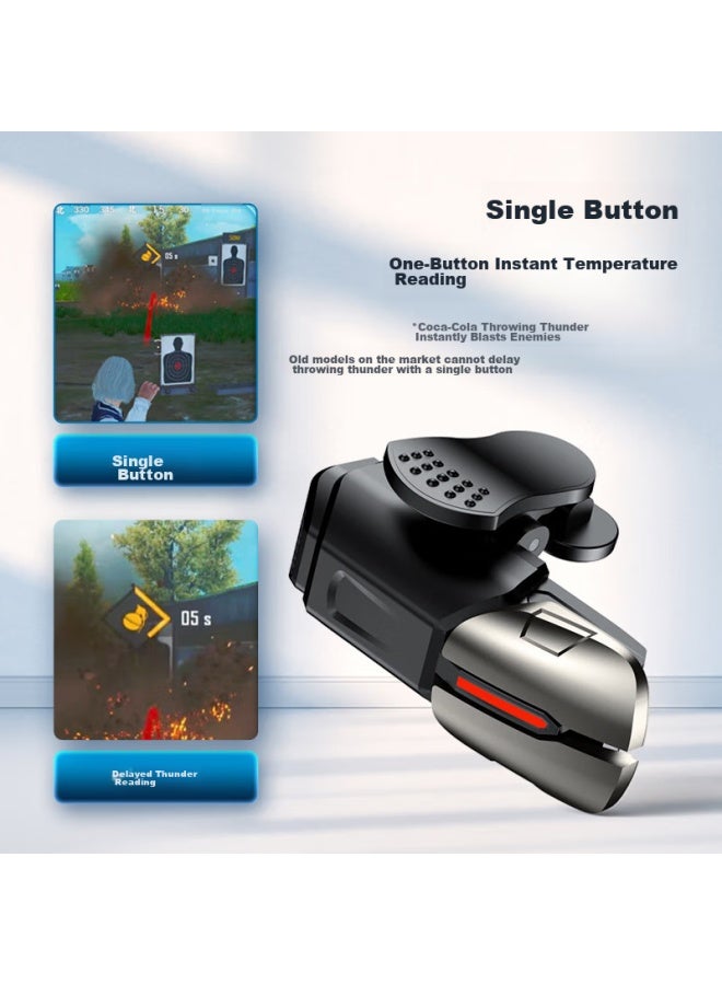 ISKA Yisika, Pubg Gadget, Six-finger Mobile Game Peace Elite Mechanical Button Auxiliary Triangular Action External Device, Clicker Shoulder Key, Suitable For Apple And Android, Yx38 - Image 3