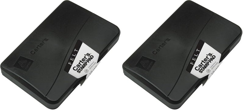 AVERY Carter's No-Ink Dry Stamp Pad, Apply Your Own Ink Color to Uninked Felt Pad, 2.75 x 4.27 Inches (21021) (Pack of 2) - Image 1