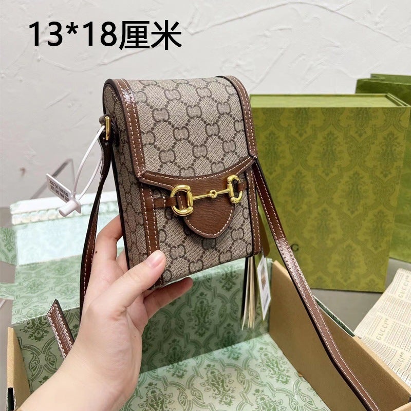 High Texture Xiao Zhan Same Style Bag New 2022 Bag Womens Mens Crossbody Bag Tiger Head Waist Bag Chest Bag Saddle BagTop plate double large G 1955 mobile phone bag Top plate double large G 1955 mobile phone bag