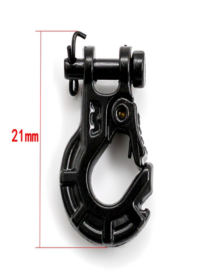 Remote Control Trailer Hook, 2PCS Durable Metal Winch Hook Trailer Hook Replacement for 1/10 TRAX4 Axial SCX10 90046 90047 RR10 Car Model Accessories - Image 5