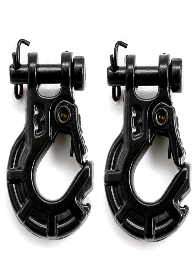 Remote Control Trailer Hook, 2PCS Durable Metal Winch Hook Trailer Hook Replacement for 1/10 TRAX4 Axial SCX10 90046 90047 RR10 Car Model Accessories - Image 4