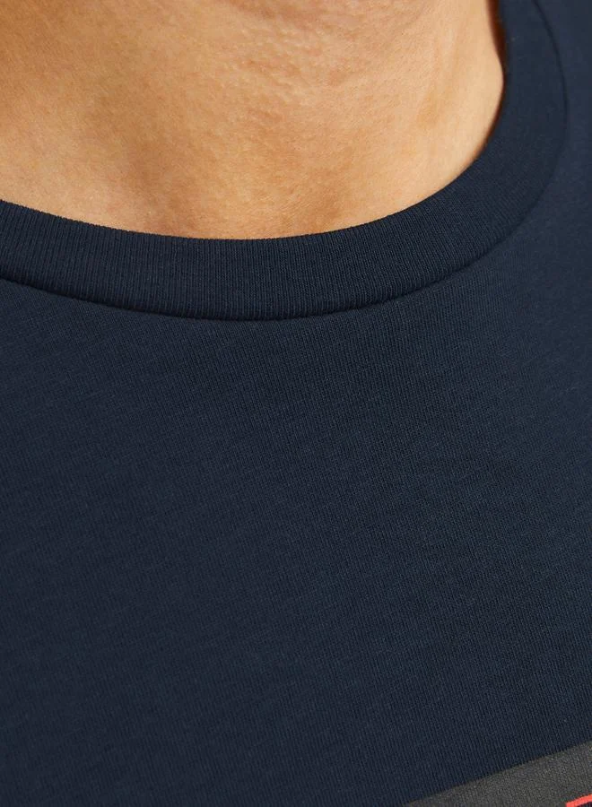 JACK & JONES Logo Print Crew Neck T-Shirt