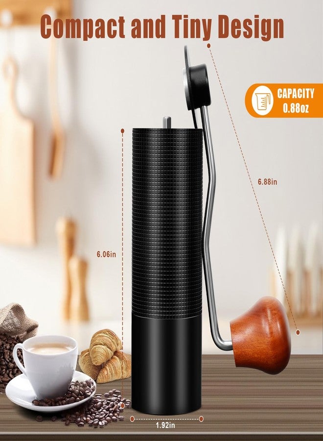 Obsoorth 25g Manual Coffee Grinder CNC Stainless Steel Hand Coffee Grinder with Double Bearing Positioning Adjustment, Manual Coffee Bean Grinder Perfect for Office Home Traveling - Image 2