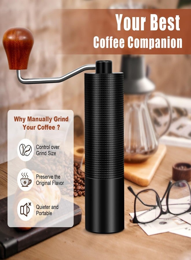 Obsoorth 25g Manual Coffee Grinder CNC Stainless Steel Hand Coffee Grinder with Double Bearing Positioning Adjustment, Manual Coffee Bean Grinder Perfect for Office Home Traveling - Image 4