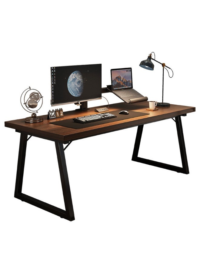 جدول الكمبيوتر ، مكتب مكتب بسيط ، مكتب دراسة وكتابة ، مكتب ألعاب عالي الجودة ، مناسب لغرفة دراسة المكتب المنزلي ، 120 * 60 * 75 سم (بني YN096A) - Image 5