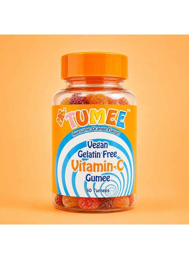 MR.TUMEE Mr. TUMEE Vitamin C Gummies for Kids – Orange Flavor, Vegan, Gelatin-Free, 60 Gummies - Image 5