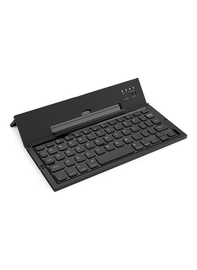 NIBEMINENT Cl-666 Foldable Bt Keyboard Wireless Ultra Slim Portable Pocket Compatible With Ios Android Windows Smart Phone Tablet And Laptop Black  - Image 1