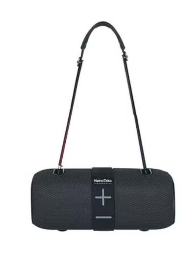 Haino Teko S105 Portable Wireless Bluetooth Speaker with Power Bank Function – Black | Deep Bass Sound | Long Battery Life | Hands-Free Calling | USB Charging | Ideal for Travel, Outdoor & Indoor Use - Image 1