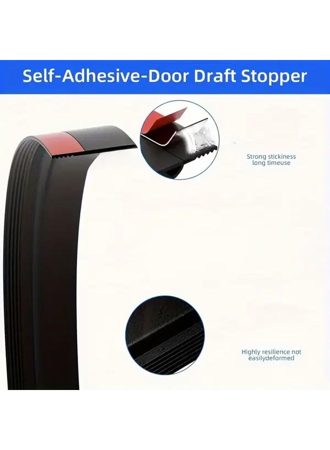 36mm Brown Door Seal Strip 39 37 Inch Self Adhesive Sound Insulation Anti Insect Dust Wind Resistant - Image 4
