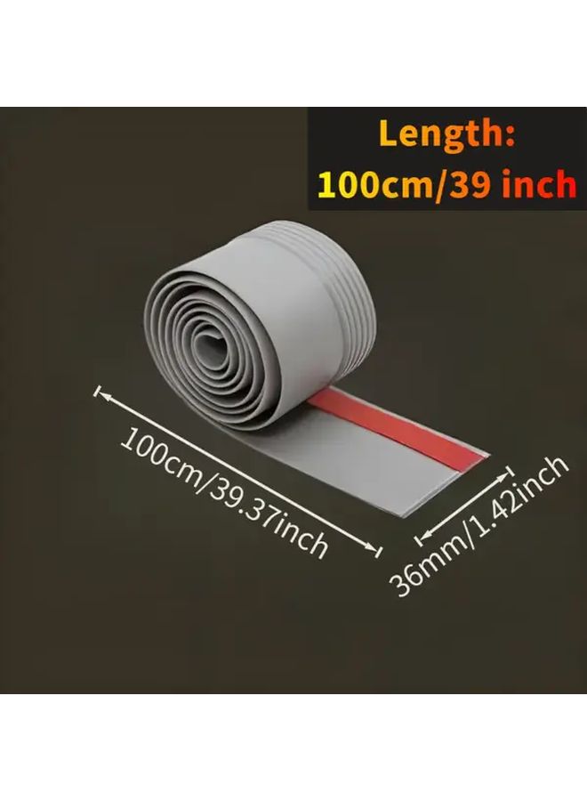 36mm Brown Door Seal Strip 39 37 Inch Self Adhesive Sound Insulation Anti Insect Dust Wind Resistant - Image 3