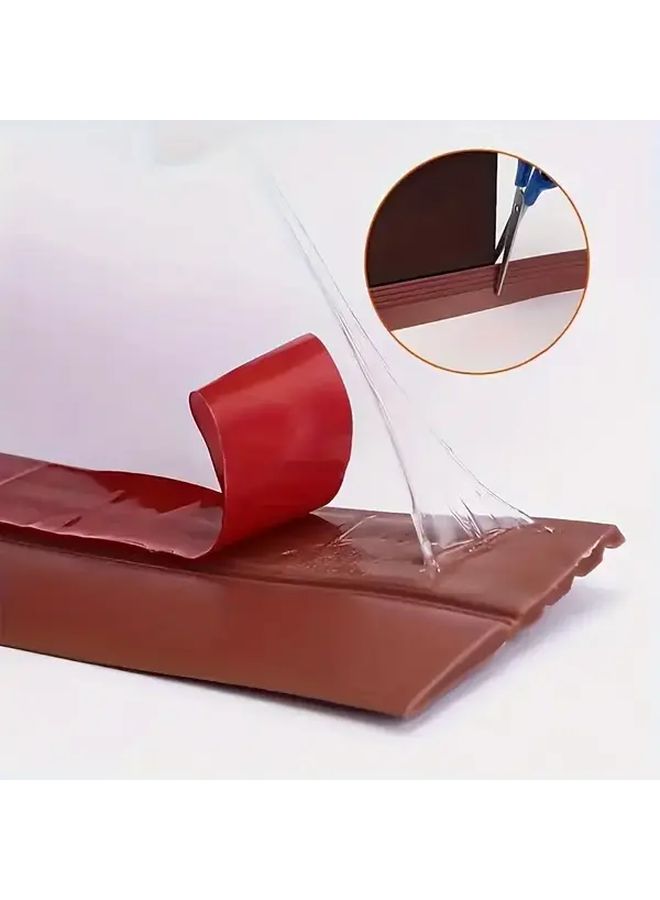 36mm Brown Door Seal Strip 39 37 Inch Self Adhesive Sound Insulation Anti Insect Dust Wind Resistant - Image 2