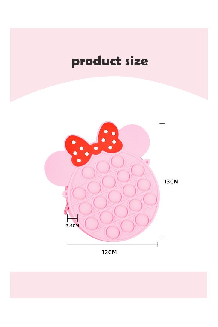Pop Bag it, Fidget Bag, Pop Purse for Girl and Women Pop Bag, Anti Stress Silicone Poppet Bag Fidget Shoulder Bag, Best Gifts - Image 3
