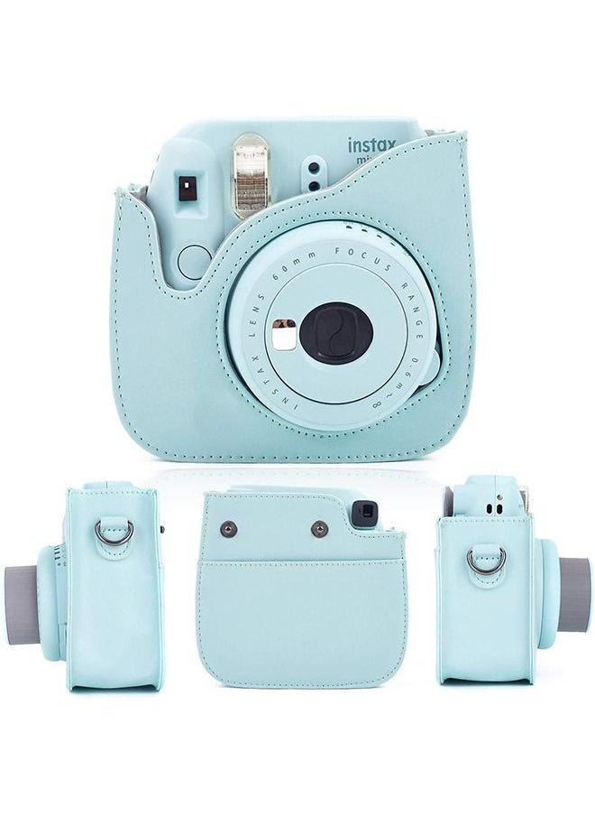 Arabest Camera Accessories Compatible with Fujifilm Instax Mini 9 or Mini 8 8+ Include Case/Album/Selfie Lens/Filters/Wall Hang Frames/Film Frames/Border Stickers/Corner Stickers (Ice Blue)  - Image 2