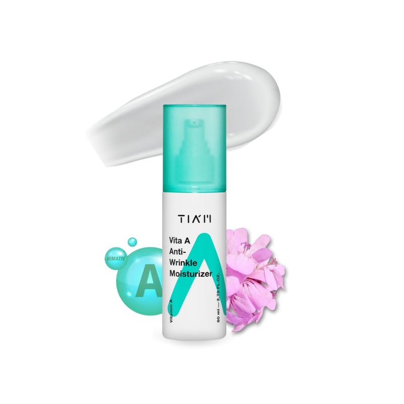 TIA'M TIAM Vita A AntiWrinkle Moisturizer 80ml 11 Retinyl Palmitate  1 Fish Collagen Korean AntiAging Face Cream for Fine Lines Wrinkles  Firmness - Image 1