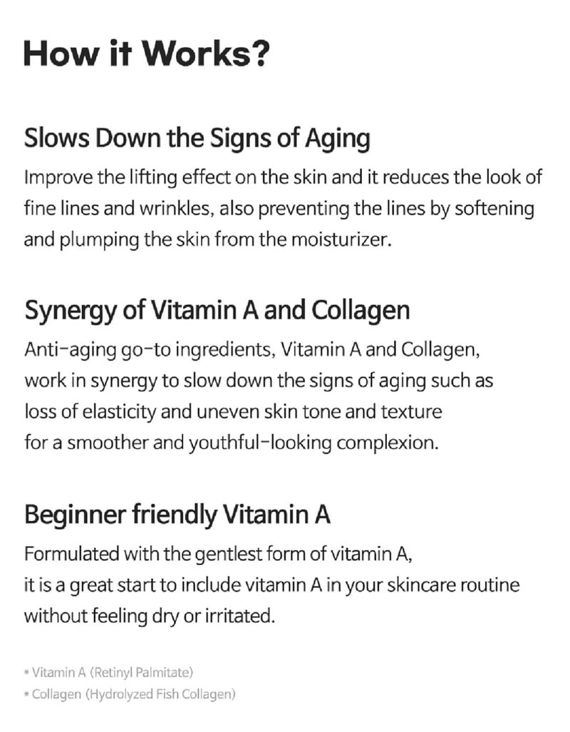 TIA'M TIAM Vita A AntiWrinkle Moisturizer 80ml 11 Retinyl Palmitate  1 Fish Collagen Korean AntiAging Face Cream for Fine Lines Wrinkles  Firmness - Image 4