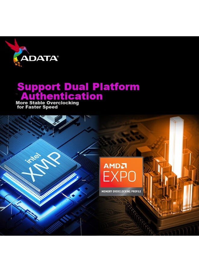 Adata 32gb Kit Ddr5 6400 Desktop Memory Module Hynix A-die Chips Xpg Weilong D300 C32 - Image 3
