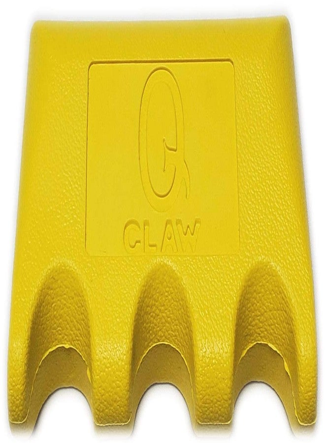 Q-Claw QCLAW Portable Pool/Billiards Cue Stick Holder/Rack - 3 Place - Yellow - Image 1