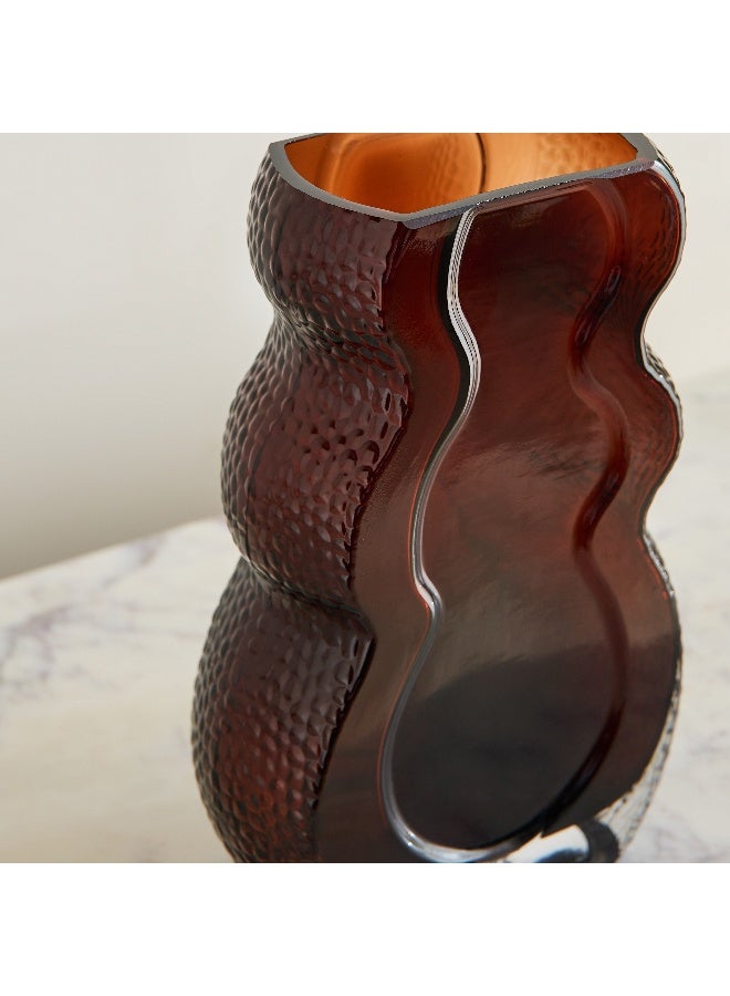 Home Box Pedro Decorative Heavy Glass Vase - 17.5x8x26.5 cm - Image 3