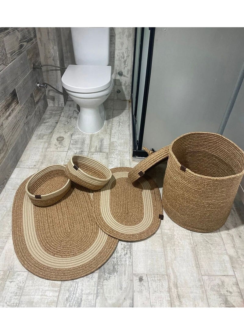 My Nature Store Straw Jute 5 Piece Bathroom Set - pzsku/Z0D82B666CA4FB4D04492Z/45/_/1737404064/5dbe39f1-78df-4ec9-b7ee-168606308f29